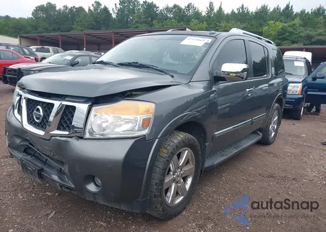 2010 Nissan Armada Platinum z USA, uszkodzony, nr VIN 5N1BA0NF5AN618241